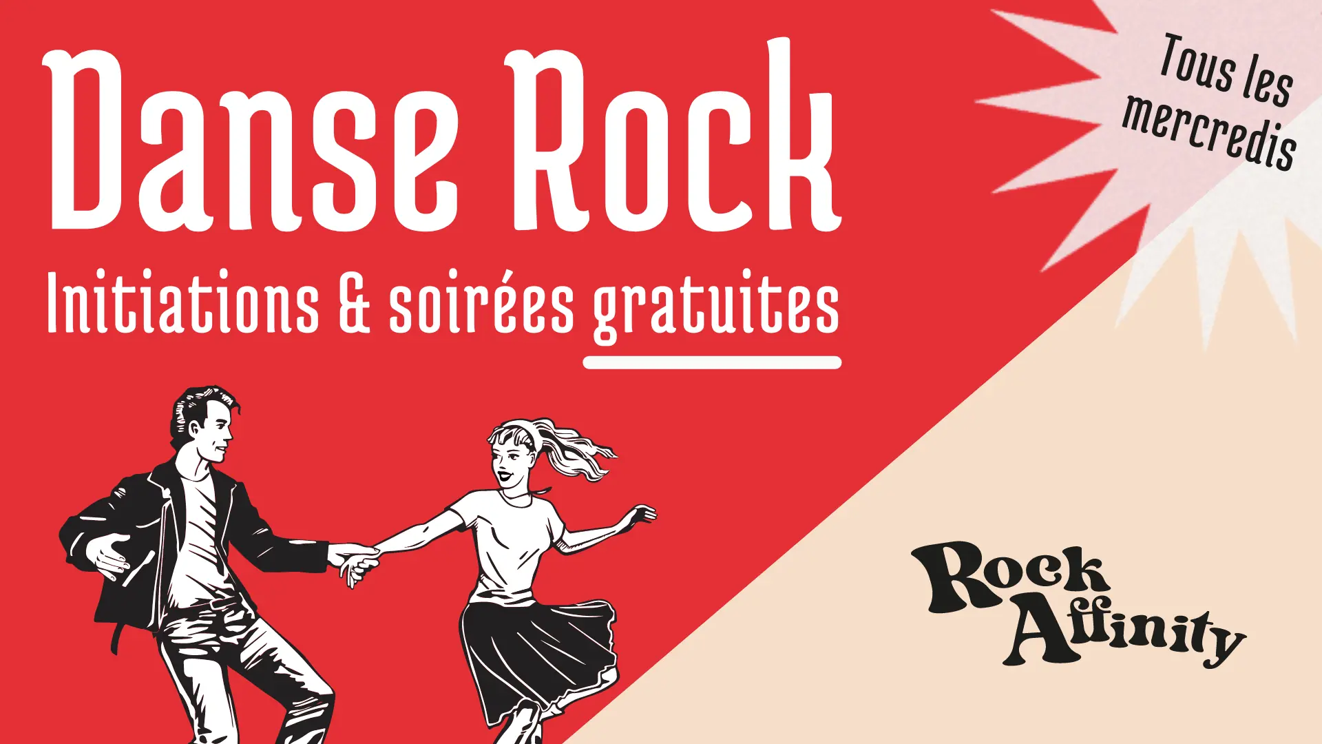 Affiche des soirées danse Rock