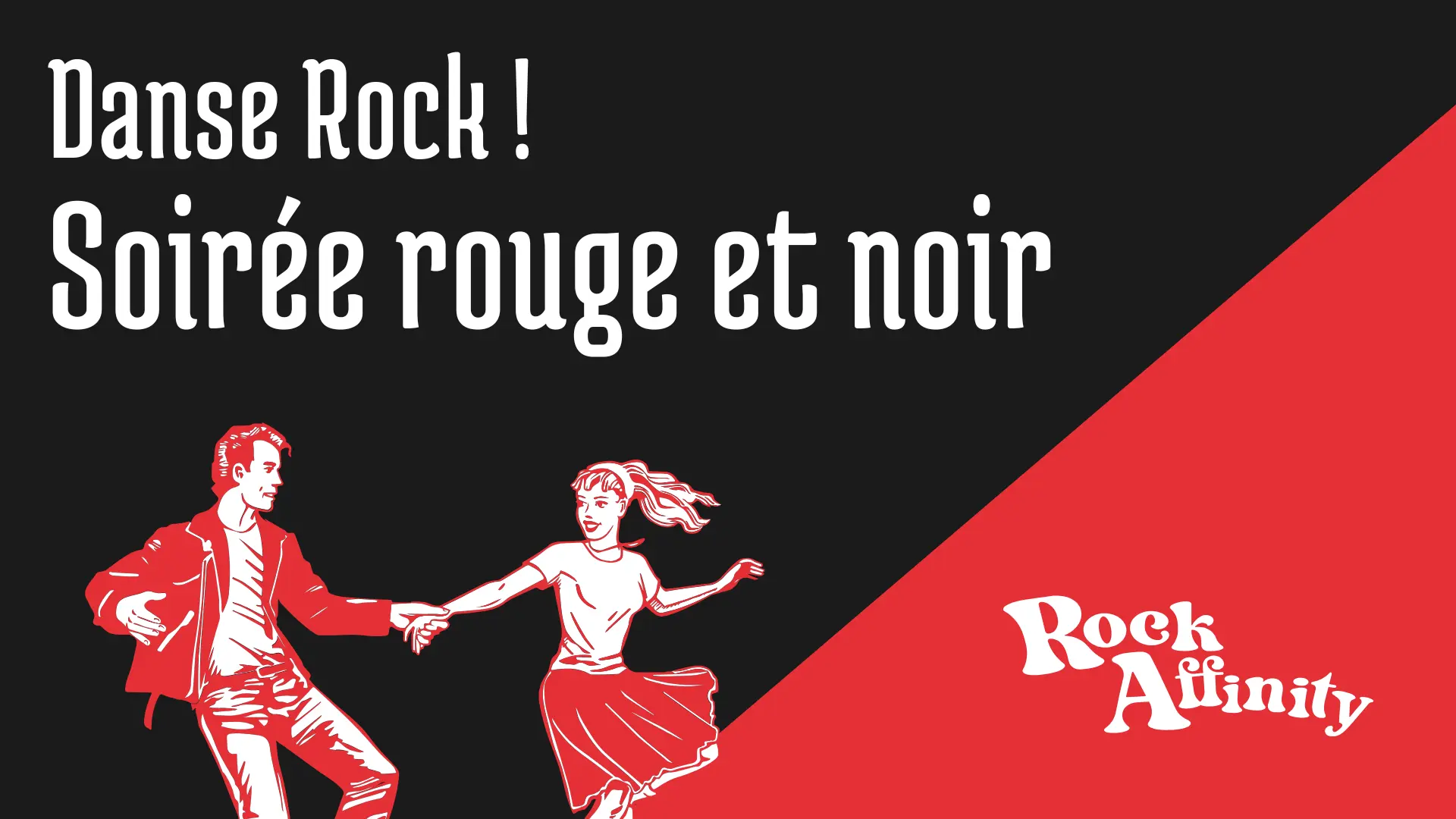 Soirée danse rock - Thème rouge et noir